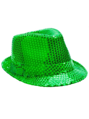 Chapeau Paillettes Bleu