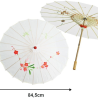 Sombrilla de Geisha Blanca - Complementos de Chinos, Orientales, Ninjas y Geishas