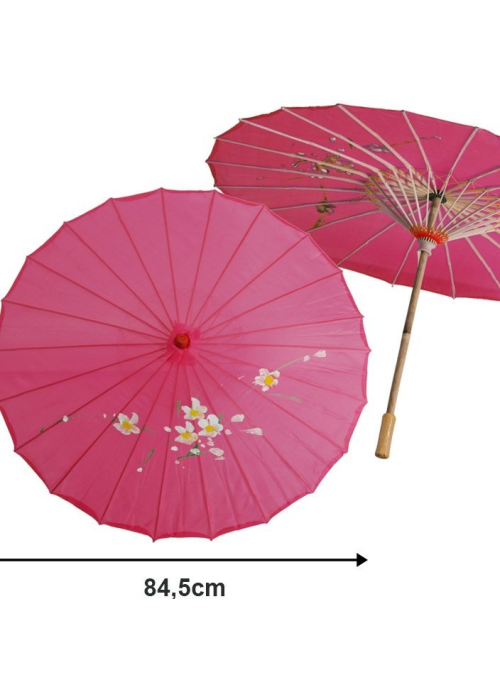 Comprar Sombrilla de Geisha Rosa - Complementos de Chinos, Orientales, Ninjas y Geishas