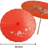 Sombrilla de Geisha Roja - Complementos de Chinos, Orientales, Ninjas y Geishas