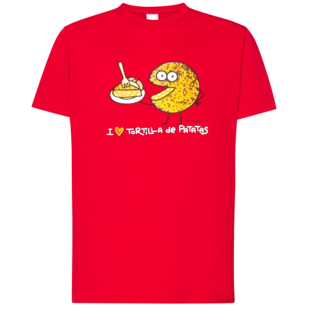 Camiseta Kukuxumusu I Love Tortilla - Camisetas Kukuxumusu Adulto