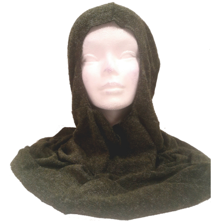 Capucha Medieval Verde - Complementos de Medievales y Guerreros