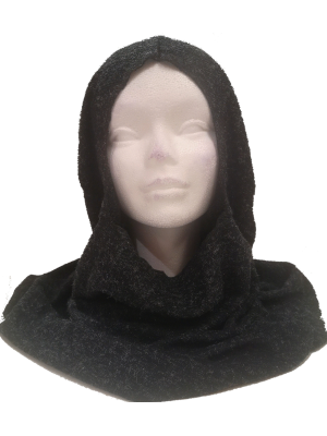 Capucha Medieval Negra - Complementos de Medievales y Guerreros