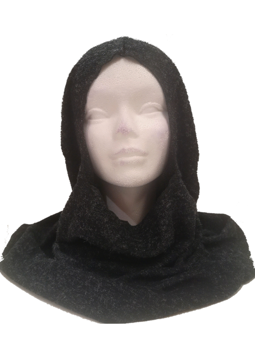 Capucha Medieval Negra - Complementos de Medievales y Guerreros