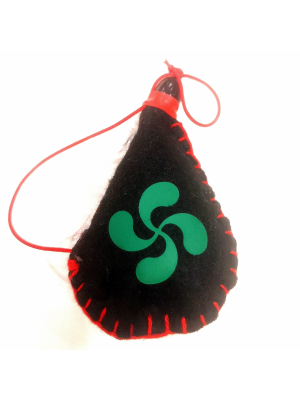 Comprar ImÃ¡n 7cm Bota de Vino Negra Lauburu Verde - Imanes Souvenirs