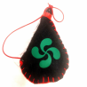 ImÃ¡n 7cm Bota de Vino Negra Lauburu Verde - Imanes Souvenirs