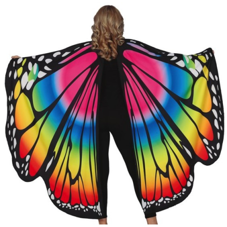 Alas de Mariposa Multicolor de Tela - Alas