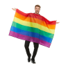 Poncho de Bandera Arcoiris - Disfraces Divertidos para Hombre