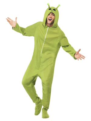 Disfraz de Alien Verde Pijama - Disfraces del Espacio para  Hombre