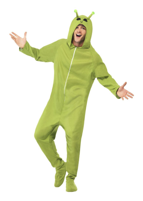 Disfraz de Alien Verde Pijama - Disfraces del Espacio para  Hombre