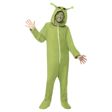 Disfraz de Alien Verde Pijama Infantil