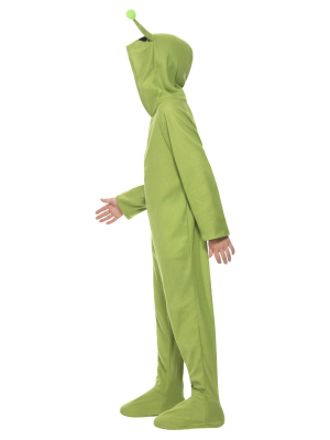 Disfraz de Alien Verde Pijama Infantil - Disfraces del Espacio para Niño