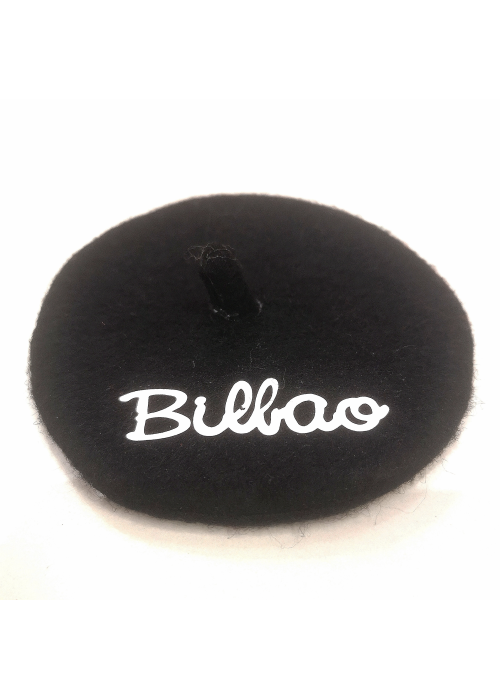 Iman 7cm Txapela Negra Bilbao - Imanes Souvenirs