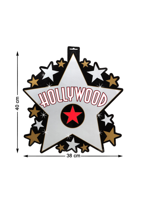 Estrella de Hollywod de Cartulina - Fiesta de Cine