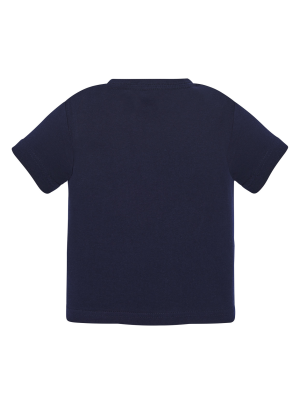 Camiseta Azul Marino Manga Corta Bebe - Camisetas y Polos