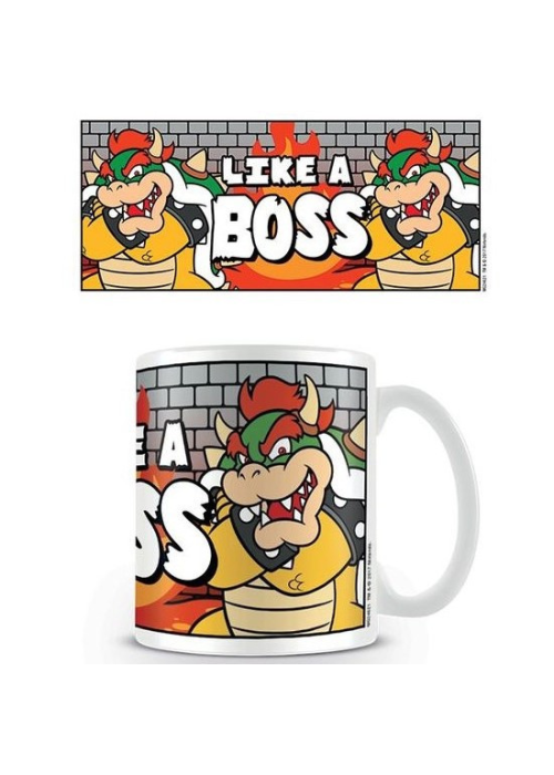 Taza Super Mario Bowser - Like a Boss - Tazas y Vasos Frikis