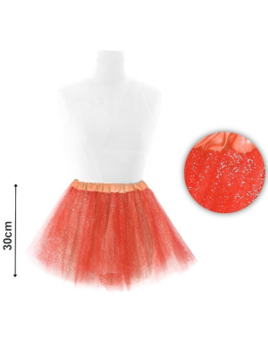Tutu Purpurina Rojo 30cm - Faldas y Pantalones