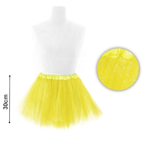 Tutu Purpurina Amarillo 31cm - Faldas y Pantalones
