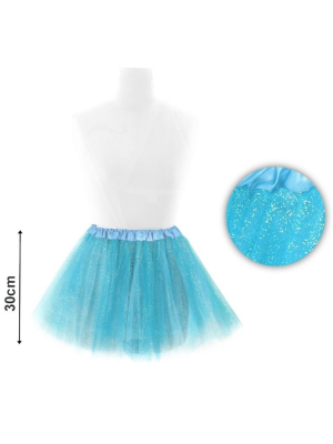 Tutu Purpurina Azul 30cm - Faldas y Pantalones