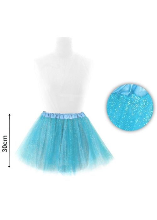 Tutu Purpurina Azul 30cm - Faldas y Pantalones