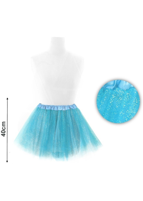 Tutu Purpurina Azul Claro 40cm - Faldas y Pantalones