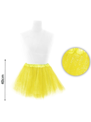 Tutu Purpurina Amarillo 40cm - Faldas y Pantalones