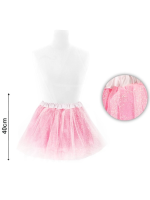 Tutu Purpurina Rosa Claro 40cm - Faldas y Pantalones