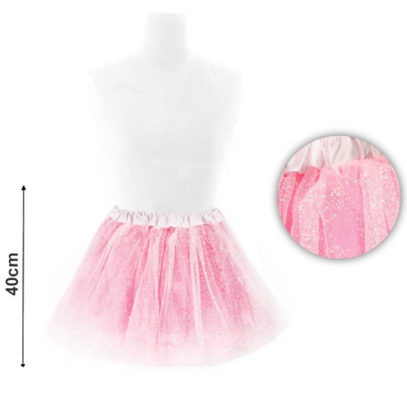Tutu Arrosa Purpurina Argi 40cm