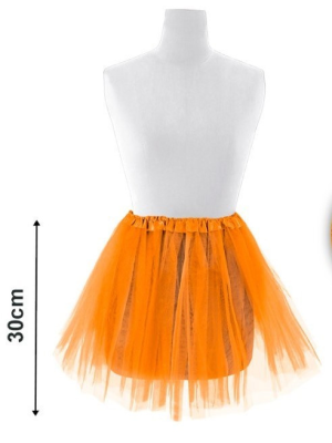Tutu Naranja 30cm - Faldas y Pantalones