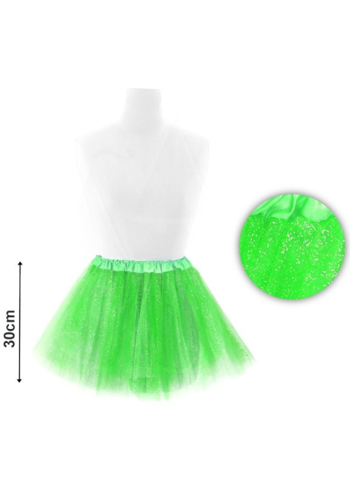 Tutu Purpurina Verde 30cm - Faldas y Pantalones