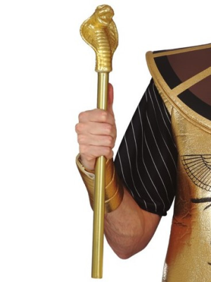 Cetro de Serpiente Dorado - Complementos de Egipcios