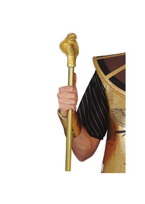 Cetro de Serpiente Dorado - Complementos de Egipcios