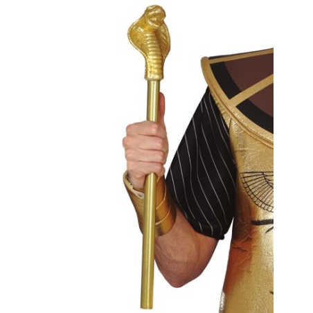 Cetro de Serpiente Dorado - Complementos de Egipcios