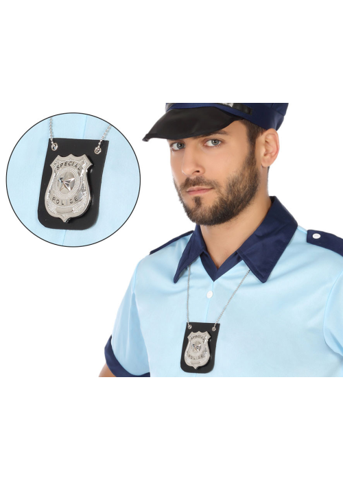 Cadena con Chapa de Policia - Complementos de Policias y Presos