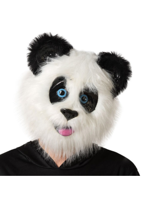 Mascara de Oso Panda con Pelo - Mascaras de Animales
