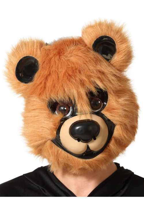 Mascara de Oso Panda con Pelo