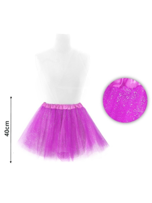 Tutu Purpurina Rosa Fucsia 40cm - Faldas y Pantalones