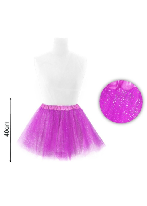 Tutu Purpurina Rosa Fucsia 40cm - Faldas y Pantalones