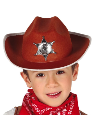 Sombrero Vaquero con Estrella Infantil - Complementos de Vaqueros