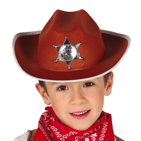 Sombrero Vaquero con Estrella Infantil - Complementos de Vaqueros