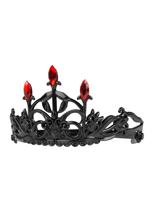 Diadema Tiara Negra con Ruby