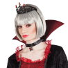 Diadema Tiara Negra con Ruby