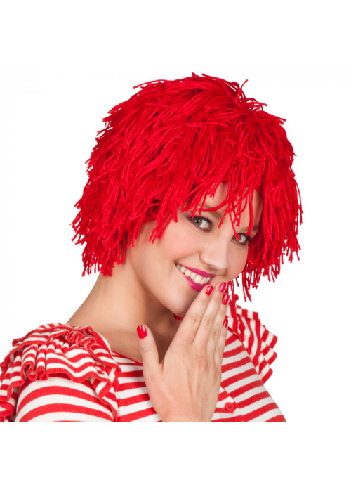 Peluca Muñeca Roja