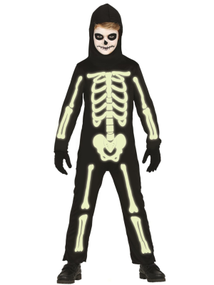 Disfraz de Esqueleto Fluorescente Infantil - Disfraces de Esqueleto para Niños
