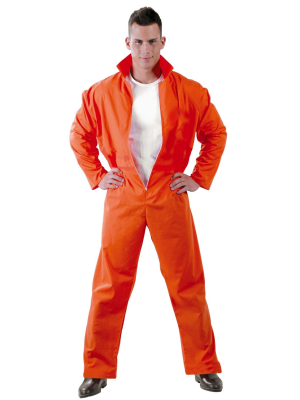 Comprar Disfraz de Convicto Naranja - Disfraces de Policias y Presos para Hombres 
