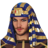 Tocado Faraon Azul y Dorado