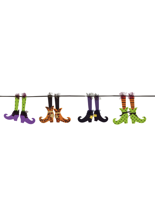 Guirnalda Botas de Bruja Fieltro - Guirnaldas y Globos