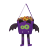 Cesto Portacaramelos Murcielago - Bolsos-Cubos Halloween
