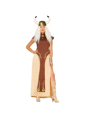 Disfraz de Reina Vikinga Marron - Disfraces de Vikingos para Mujer