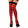 Medias de Rombos Rojos y Negros - Medias y Pantys